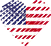 Logo of Top-Dating-Seiten USA, Heart Shaped Image of USA flag.